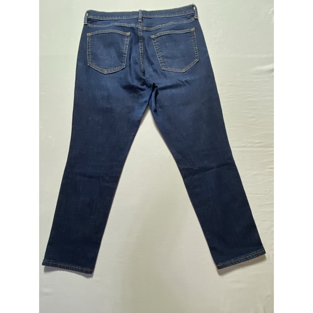 Gap 1969 Women's Dark Wash Blue Denim Skinny Jeans Mid Rise Stretch 5-Pocket - Picture 7 of 10